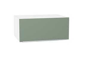 Шкаф верхний горизонтальный с увеличенной глубиной Фьюжн 810 Silky Mint / Белый