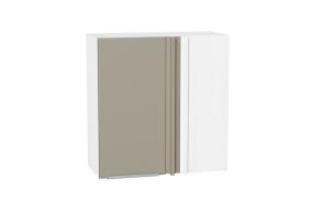 Шкаф верхний прямой угловой Фьюжн 700Н Silky Grey / Белый
