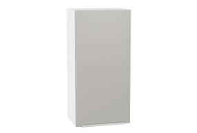 Шкаф верхний Фьюжн 450Н Silky Light Grey / Белый