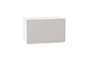 Шкаф верхний горизонтальный Фьюжн 600 Silky Light Grey / Белый