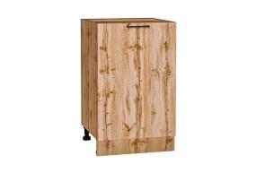 Шкаф нижний Флэт 500 Wotan Oak 2S / Дуб Вотан