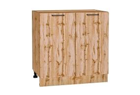 Шкаф нижний под мойку Флэт 800 Wotan Oak 2S / Дуб Вотан