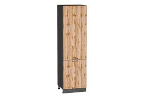 Шкаф пенал Флэт 600 (для верхних шкафов 720) Wotan Oak 2S / Graphite