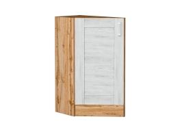 Шкаф нижний торцевой Лофт 300 Белый / Nordic Oak