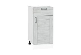 Шкаф нижний с 1 ящиком Лофт 400 Nordic Oak / Белый