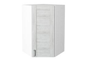 Шкаф верхний угловой Лофт 590Н Nordic Oak / Белый