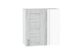 Шкаф верхний прямой угловой Лофт 700 Nordic Oak / Белый