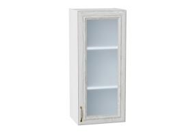 Шкаф верхний со стеклом Шале 400Н White Dreamline / Белый