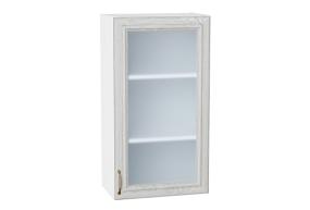 Шкаф верхний со стеклом Шале 500Н White Dreamline / Белый