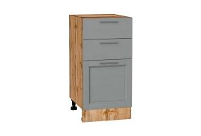 Шкаф нижний с 3-мя ящиками Сканди 400 Grey Softwood / Дуб Вотан