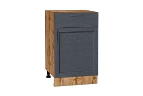 Шкаф нижний с 1 ящиком Сканди 500 Graphite Softwood / Дуб Вотан