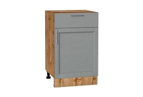 Шкаф нижний с 1 ящиком Сканди 500 Grey Softwood / Дуб Вотан