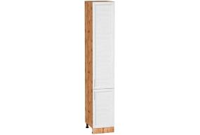 Шкаф пенал Сканди 400Н (для верхних шкафов 920) White Softwood / Дуб Вотан