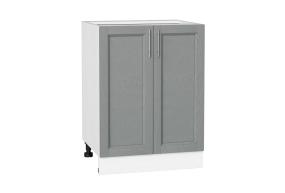 Шкаф нижний Сканди 600 Grey Softwood / Белый