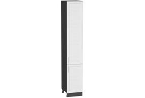 Шкаф пенал Сканди 400Н (для верхних шкафов 920) White Softwood / Graphite