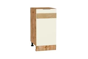 Шкаф нижний с декором Терра 400 правый Ваниль Софт / Дуб Вотан