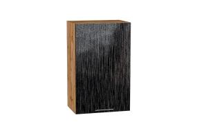Шкаф верхний Валерия-М 450 Чёрный металлик дождь / Дуб Вотан