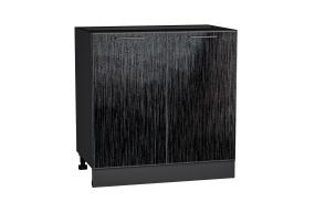 Шкаф-мойка Валерия-М 800 Чёрный металлик дождь / Graphite