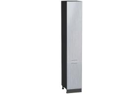 Шкаф пенал Валерия-М 400Н (для верхних шкафов 920) Серый металлик дождь светлый / Graphite