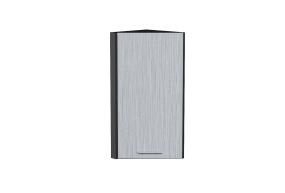 Шкаф верхний торцевой Валерия-М 300 Серый металлик дождь светлый / Graphite