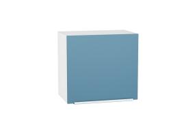 Шкаф верхний горизонтальный Фьюжн 500Н Silky Blue / Белый