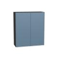 Шкаф верхний Фьюжн 800Н Silky Blue / Graphite