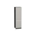 Шкаф пенал Фьюжн 600 (для верхних шкафов 720) Silky Light Grey / Graphite