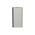 Шкаф верхний торцевой Фьюжн 300Н Silky Light Grey / Graphite