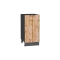 Шкаф нижний Флэт 400 Wotan Oak 2S / Graphite