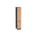 Шкаф пенал Флэт 400 (для верхних шкафов 720) Wotan Oak 2S / Graphite