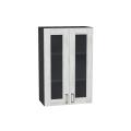 Шкаф верхний со стеклом Лофт 600Н Nordic Oak / Graphite