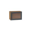 Шкаф верхний горизонтальный со стеклом Сканди 500 Graphite Softwood / Дуб Вотан