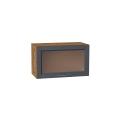 Шкаф верхний горизонтальный со стеклом Сканди 600 Graphite Softwood / Дуб Вотан