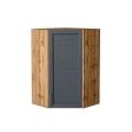 Шкаф верхний угловой Сканди 590Н Graphite Softwood / Дуб Вотан