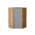 Шкаф верхний угловой Сканди 590Н Grey Softwood / Дуб Вотан