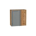 Шкаф верхний прямой угловой Сканди 700 Grey Softwood / Дуб Вотан