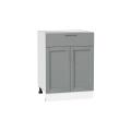 Шкаф нижний с 1 ящиком Сканди 601М Grey Softwood / Белый