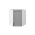 Шкаф верхний угловой Сканди 590 Grey Softwood / Белый