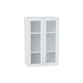 Шкаф верхний со стеклом Сканди 600Н White Softwood / Белый