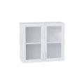 Шкаф верхний со стеклом Сканди 800 White Softwood / Белый