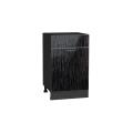 Шкаф нижний с 1 ящиком Валерия-М 500 Чёрный металлик дождь / Graphite