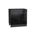 Шкаф нижний с 1 ящиком Валерия-М 800 Чёрный металлик дождь / Graphite